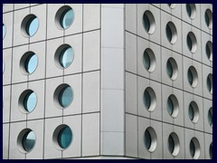 The round windows of Jardine House.